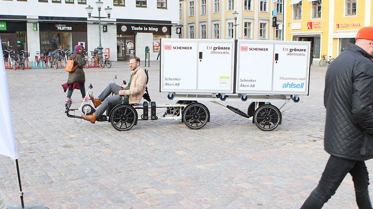 Paketleveranser med elcykel i Linköping