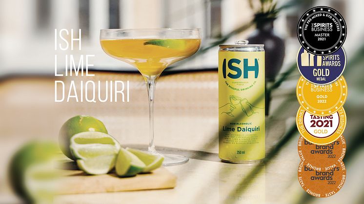 Svalka dig med ISH prisbelönta alkoholfria Lime Daiquiri i sommar – succén är tillbaka på Systembolaget 1 juni