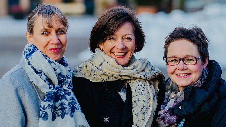 De tre vinnerne av Livsvernprisen 2018. Fra venstre: Anna Solberg, Siri Fuglem Berg og Åsta Årøen. 