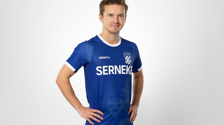 Den unika IFK-blåa försäsongströjan.