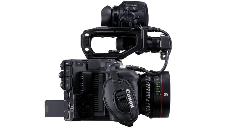 EOS C500 Mark II WITH EF CINE PRIME AND EVF-V70 LEFT SIDE