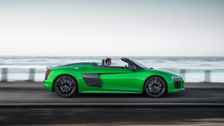 Audi R8 Spyder V10 plus (Micrommatagrøn)
