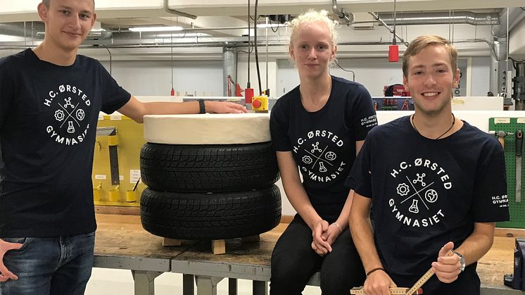 H.C. Ørsted Gymnasiets deltagerhold, Frederik Dyrup, Kristine Rigmor Agergaard Andersen og Mathias Larsen