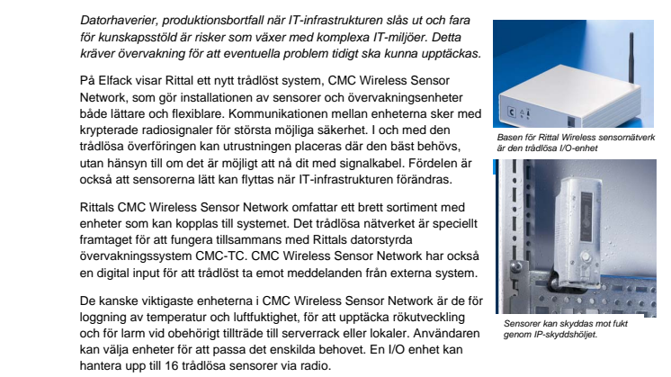 Övervakning med flexibelt system
