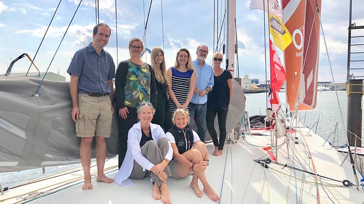 The Saltwater Stone team aboard Superbigou