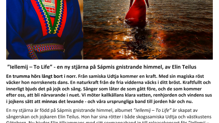 ”Iellemij – To Life” en ny stjärna är född på Sápmis gnistrande himmel, av Elin Teilus