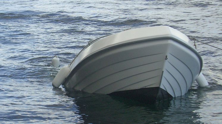 Synkende båt