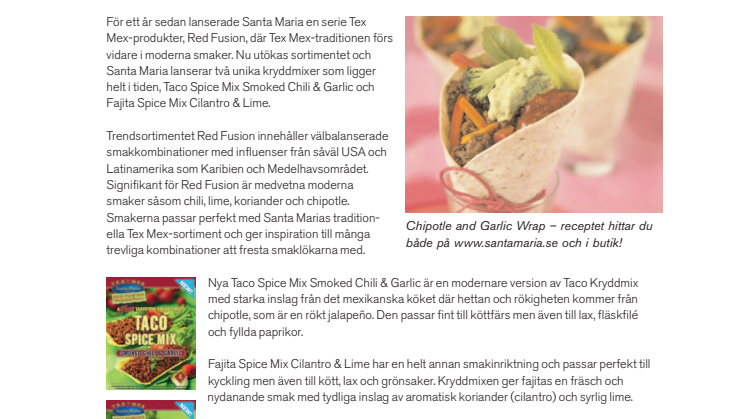 Sätt ny smak på dina tacos och fajitas