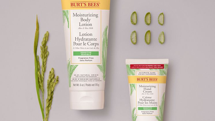 Burt's Bees lanserar två nyheter för sensitive skin 