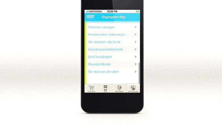 Fairtrades mobilapplikation 