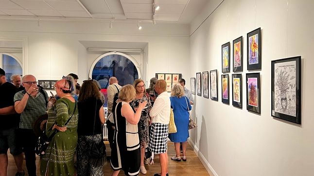 public receptie expozitie Gabriela Melinescu