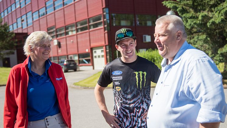 Fra pressekonferansen hvor Ford Motor Norge og forsikringsselskapet If lanserer et unikt opplæromgsprogram for unge sjåfører Ford Driving Skills for Life