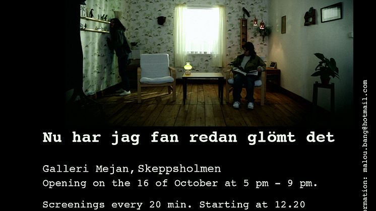 Välkommen till vernissage av examensutställning med Malou da Cunha Bang