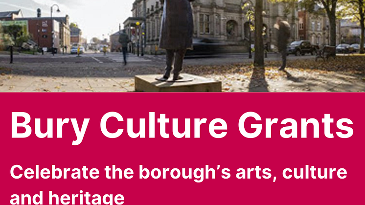 Bury Culture Grants Programme Goes Live