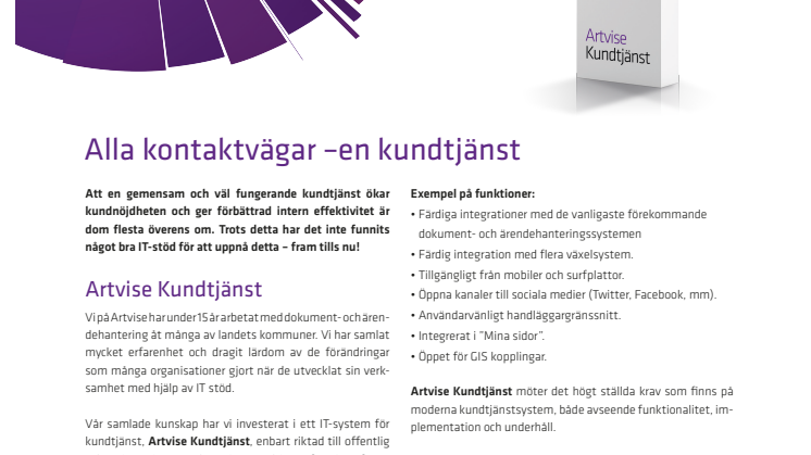 Artvise Kundtjänst