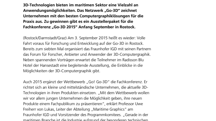 Ein Pokal für die 3D-Computergraphik