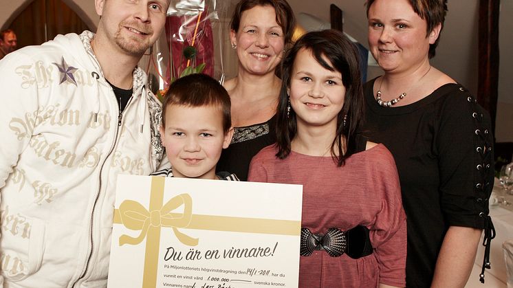 15 personer vann miljonvinster samma dag på lotter från Miljonlotteriet!