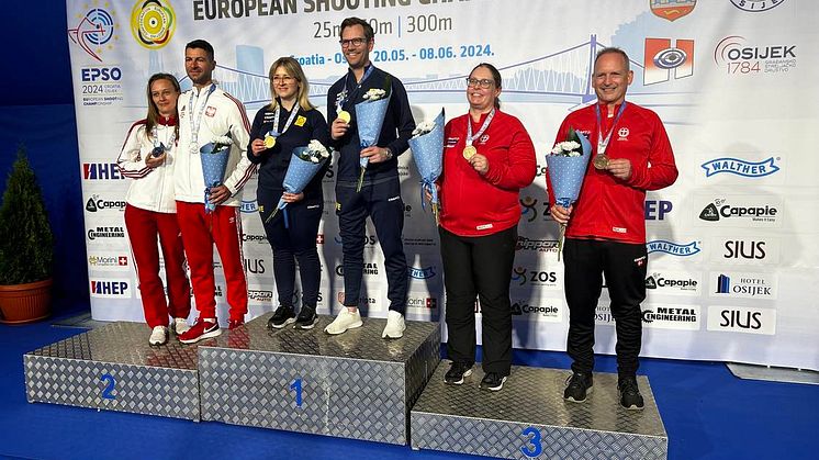 Svenskt EM-guld i gevär, 300m