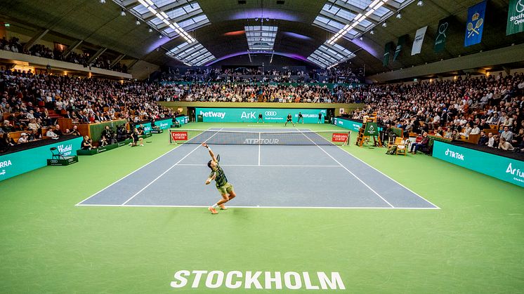 Stockholm Open 2023 arrangeras i Kungl. Tennishallen 14-22 oktober. Biljetter släpps 26 maj. Foto: Jimmy Hansen