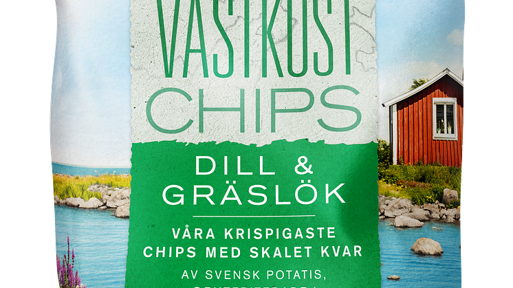 30395 770856 Estrella CHP Vastkustchips Dill och Graslok 180g