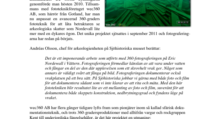 Gotlänning bakom unik 360-vrakdokumentation 