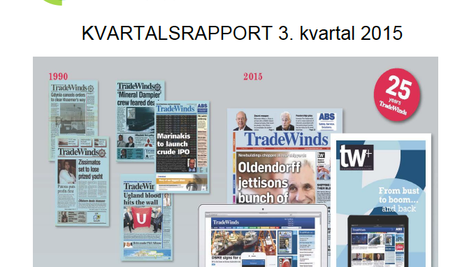 NHST Media Group - Kvartalsrapport 3. kvartal 2015