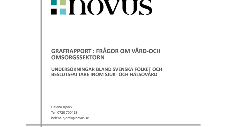 Novusrapport - Resultat från undersökningar av blöjmyten