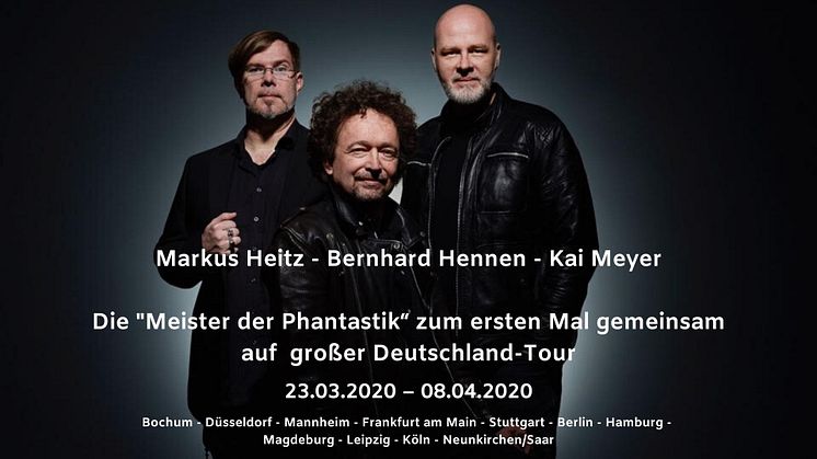 Die Meister der Phantastik erstmals zusammen auf großer Deutschland-Tour