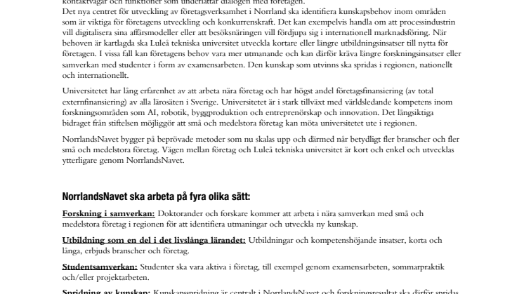 Bakgrundsmaterial – NorrlandsNavet