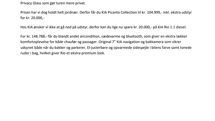 KIA Nytårskur den 9.-10. januar