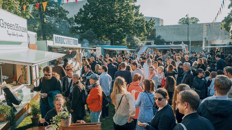 Bild från Malmö Food Truck Festival som arrangerades under sommaren. Foto: Pierre Ekman