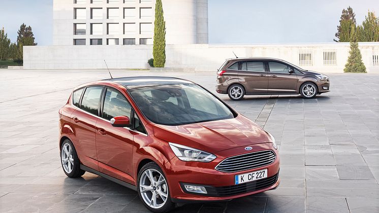 Nye C-MAX og Grand C-MAX - smartere, stiligere og med økt fleksibilitet og mye ny avansert teknologi.