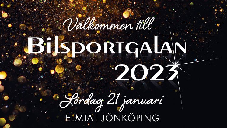  Välkommen till Bilsportgalan till Jönköping 2023
