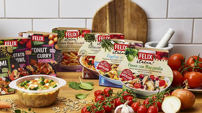 Genomskinliga skålar från Felix gör det möjligt att återvinna 91 ton plast per år