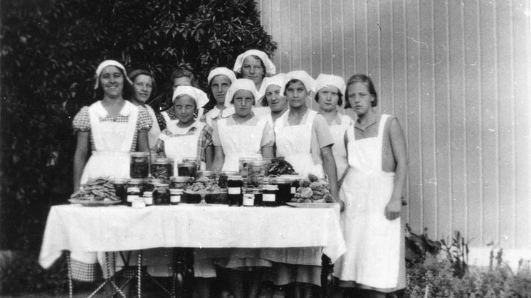 Konserverings- och matlagningskurs för elever år 1935