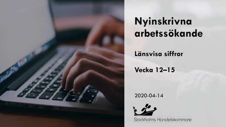 Nyinskrivna arbetssökande - län för län