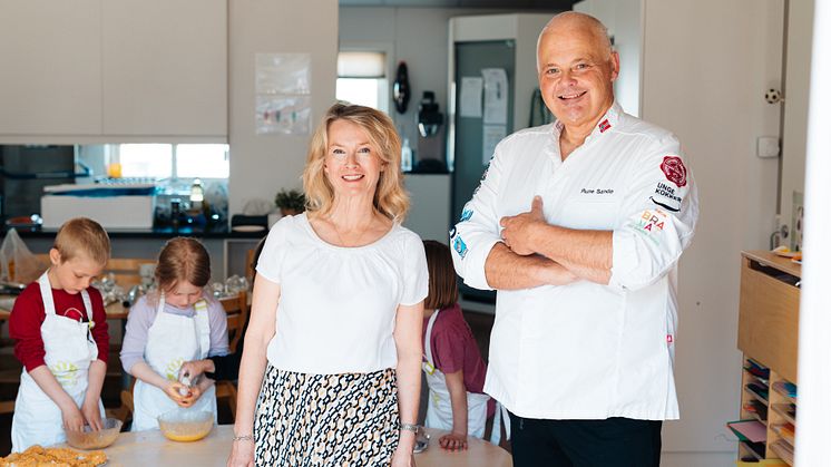 Kate Snow og Rune Sandø. Foto: Norges sjømatråd