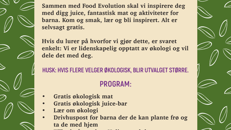 Helios inviterer til økologisk drømmedag