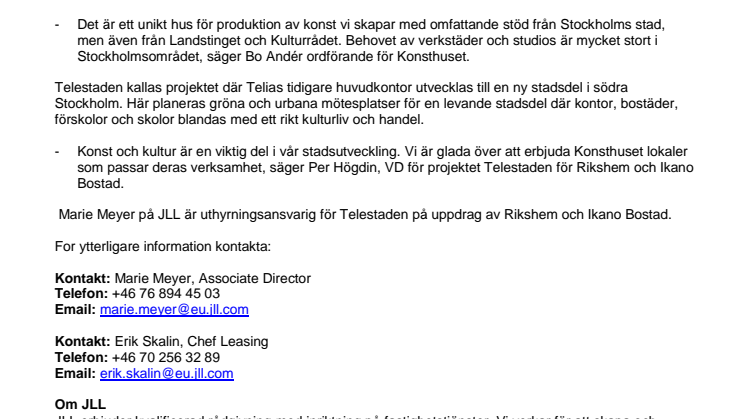 Stockholms stad storsatsar på produktionshus för konst i Farsta