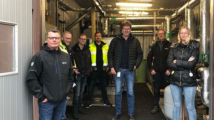 Från vänster: Carl-Johan Axén, Peter Lerge, Glenn Bergsten, David Svanström - Jönköping Energi, Michael Alm - Tekniska kontoret, Kenth Hagström - Jönköping Energi, Angelica Eriksson - Tekniska kontoret