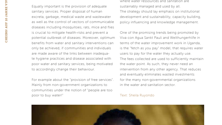 Sheila Ruyondo at the STOCKHOLM WATER WEEK: The importance of WASH