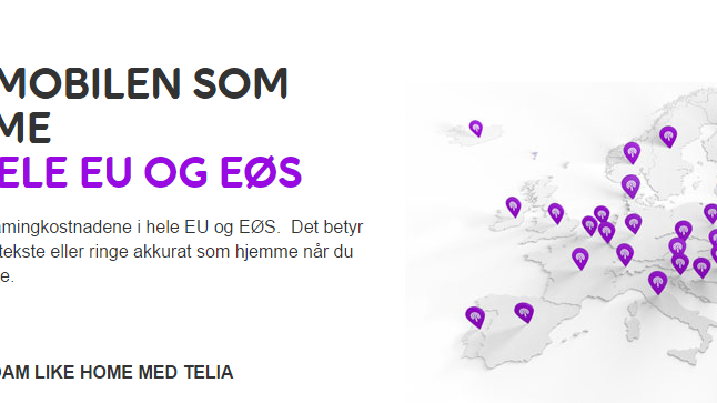 Nordmenns bruk av mobildata i EU er firedoblet