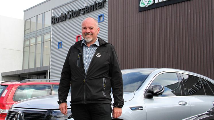 Bodø: Spennende nyhet for mange bilkjøpere, sier daglig leder i M Nordvik, Chriss Marken. Foto: M Nordvik AS