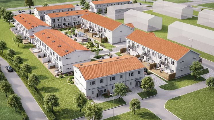 Brf Klangagården - 3D-översiktsbild