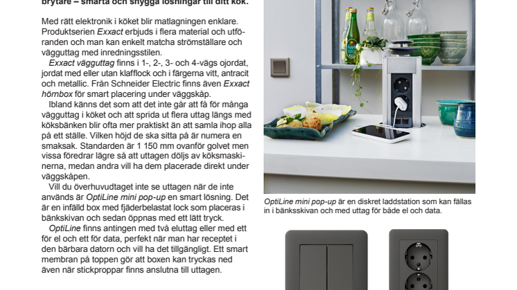 Smart och snygg elektronik i köket