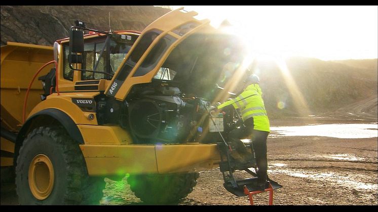 Film: Volvo A45G dumper - tillgänglighet
