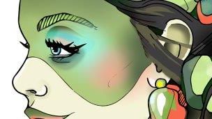Umeå Fashion Week profilbild 2017, illustratör Jessica Eriksson, Persikamy, persikamy.se