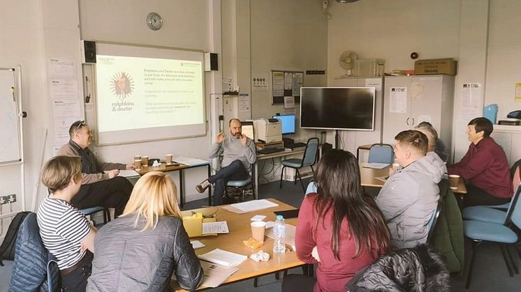 Local resdients attending the Build a Business Workshop