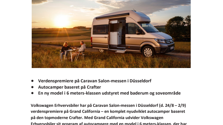 Den nye Grand California: starten på en ny dimension