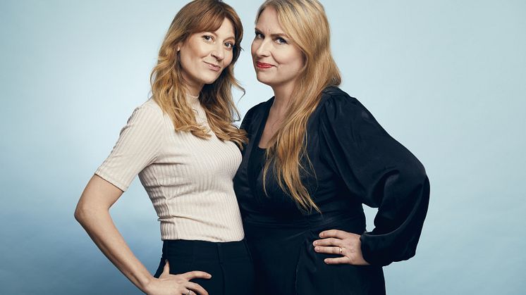 Pressfoto: Sara Paborn och Anna Wilson gör ett digitalt författarbesök den 9 mars. Foto: Emily Dahl